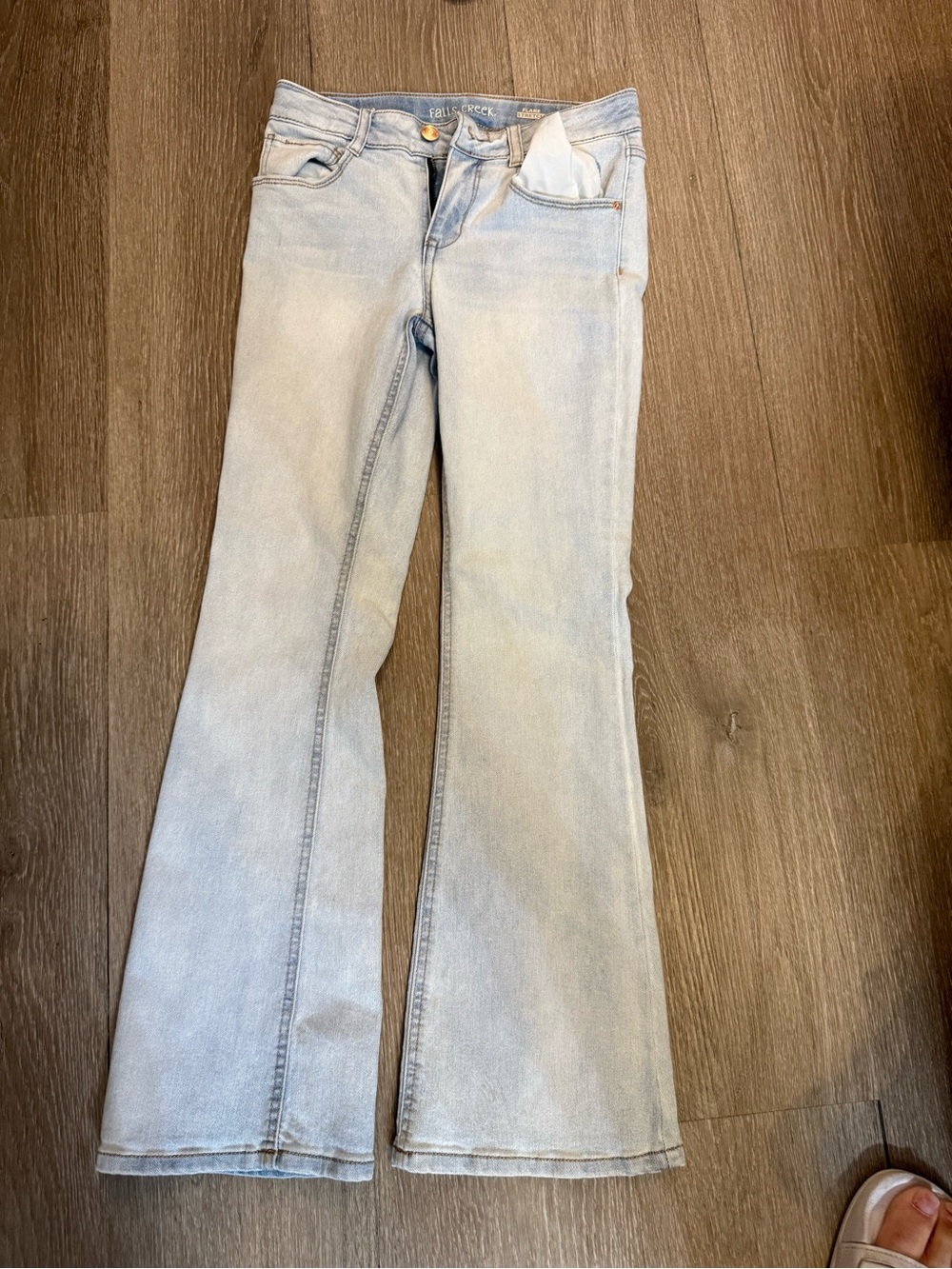 Falls Creek Pale Blue Girls' Flare Jeans